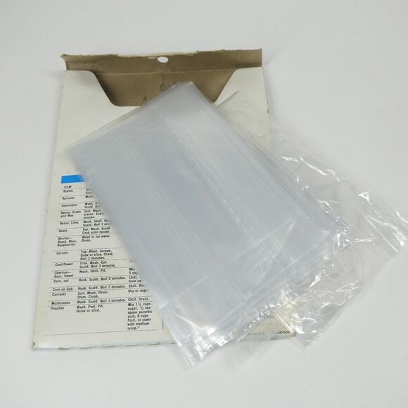 Hefty Freezer Bags Vintage 1973 Quart Sz. Plastic Mobil Prop Movie Retro Kitchen - Picture 6 of 6